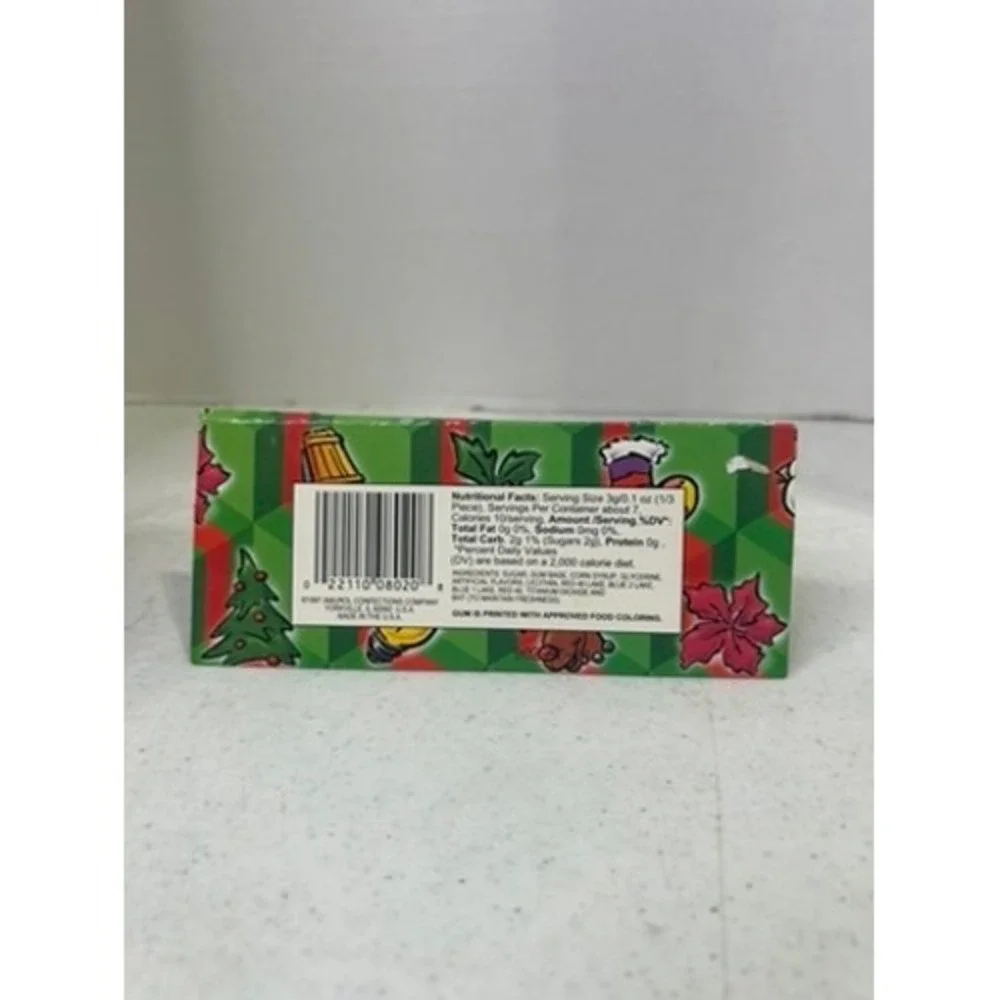 Vintage 1997‎ Amurol Fruit Bubble Gum Money Holder Christmas Holiday Collectible